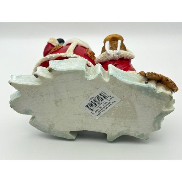 Vintage Debbie Mumm Santa Claus & Walrus Christmas Figurine on Iceberg - Picture 5 of 11